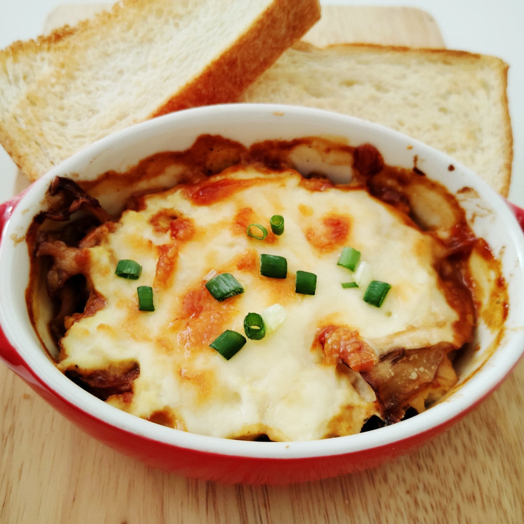 No.79 さば味噌煮缶のグラタン 低糖質角食パンに添えて - ココレクト