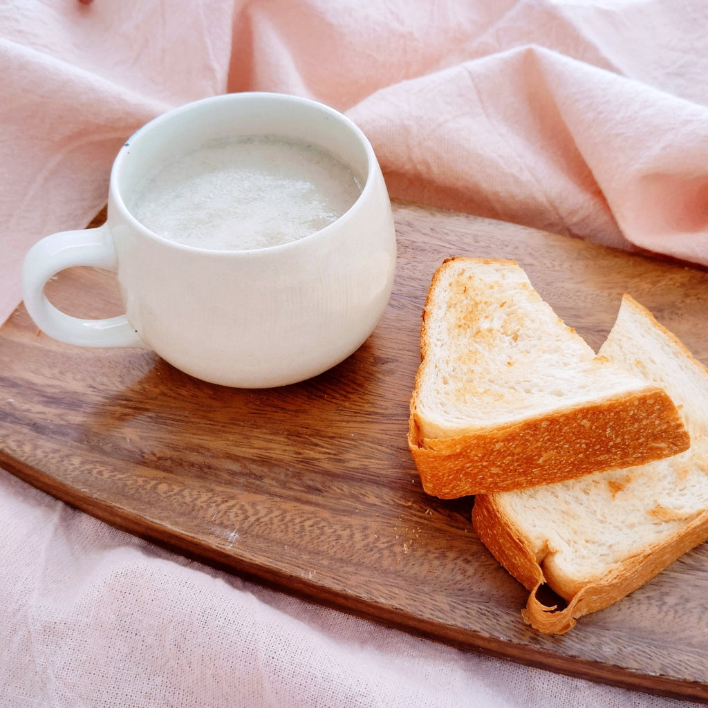 No.81 きのこのポタージュ＋トーストつけパン　低糖質角食パンを使って - ココレクト